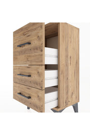 Arges Komodin Tek Raflı 2 Çekmeceli 44x30x80 - S08M014V9A