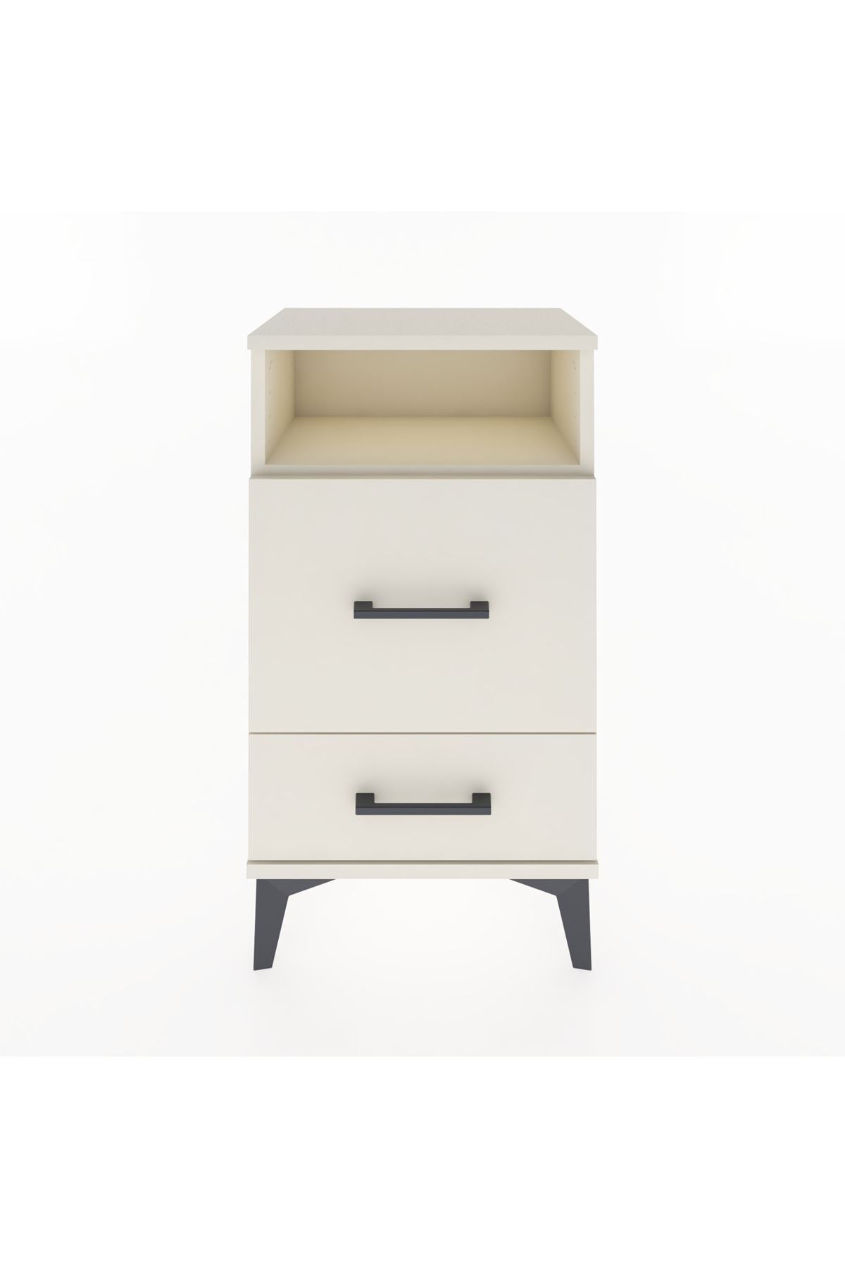 Arges Komodin Tek Raflı 2 Çekmeceli 44x30x80 - S08M017V1A