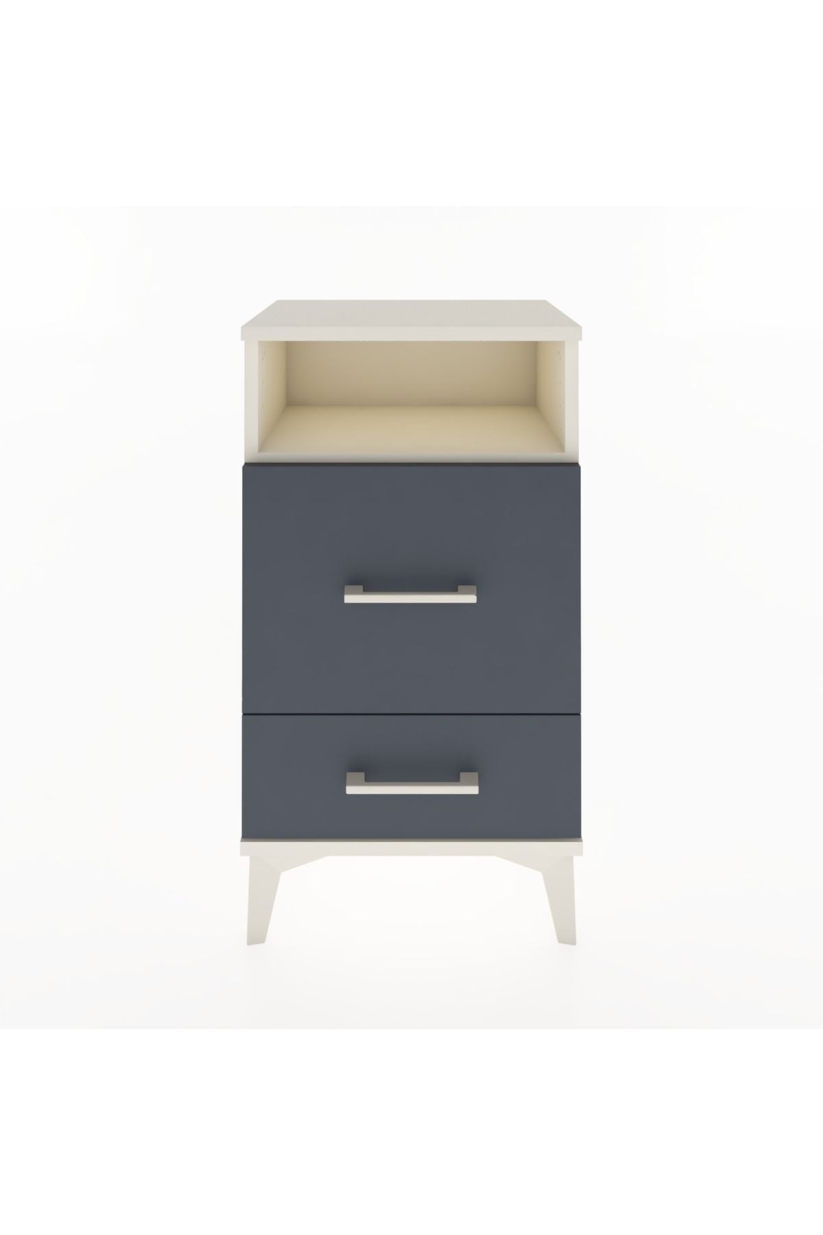 Arges Komodin Tek Raflı 2 Çekmeceli 44x30x80 - S08M017V2A