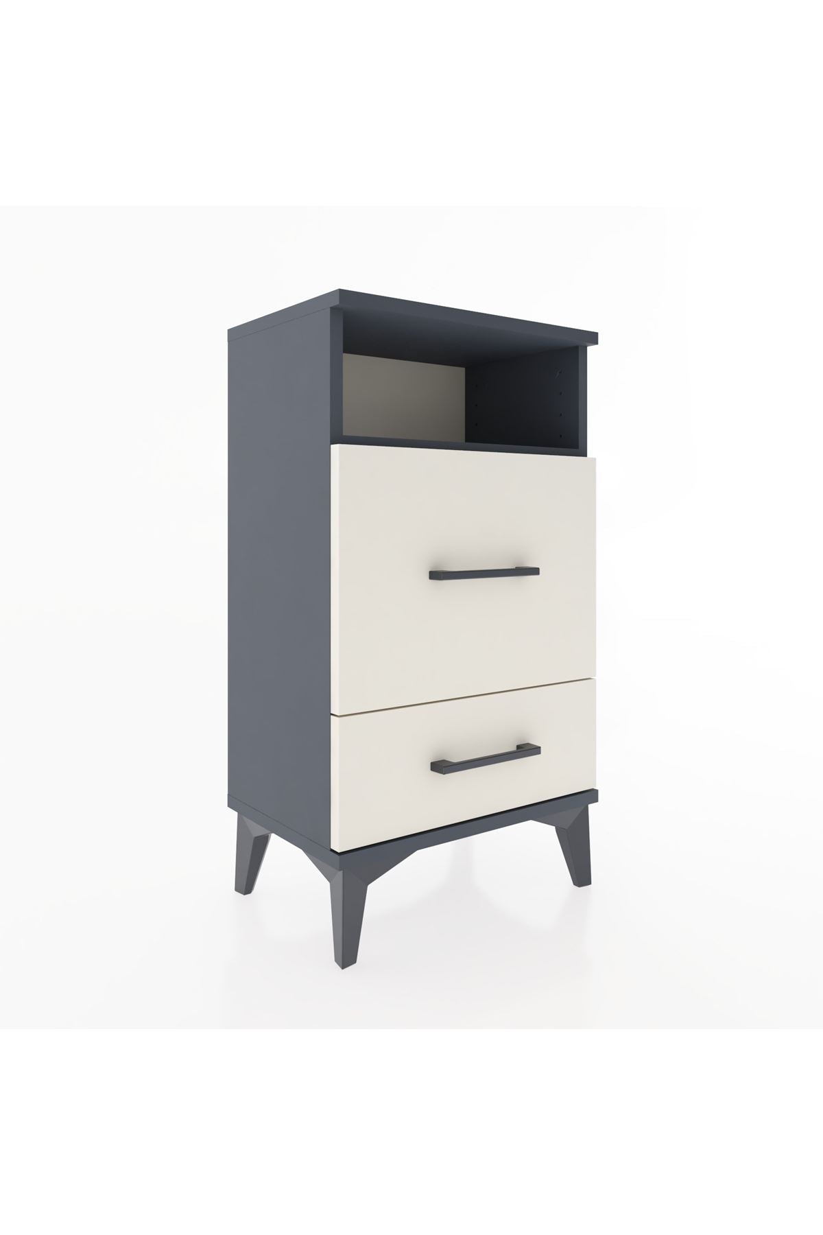 Arges Komodin Tek Raflı 2 Çekmeceli 44x30x80 - S08M017V4A