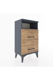 Arges Komodin Tek Raflı 2 Çekmeceli 44x30x80 - S08M017V6A
