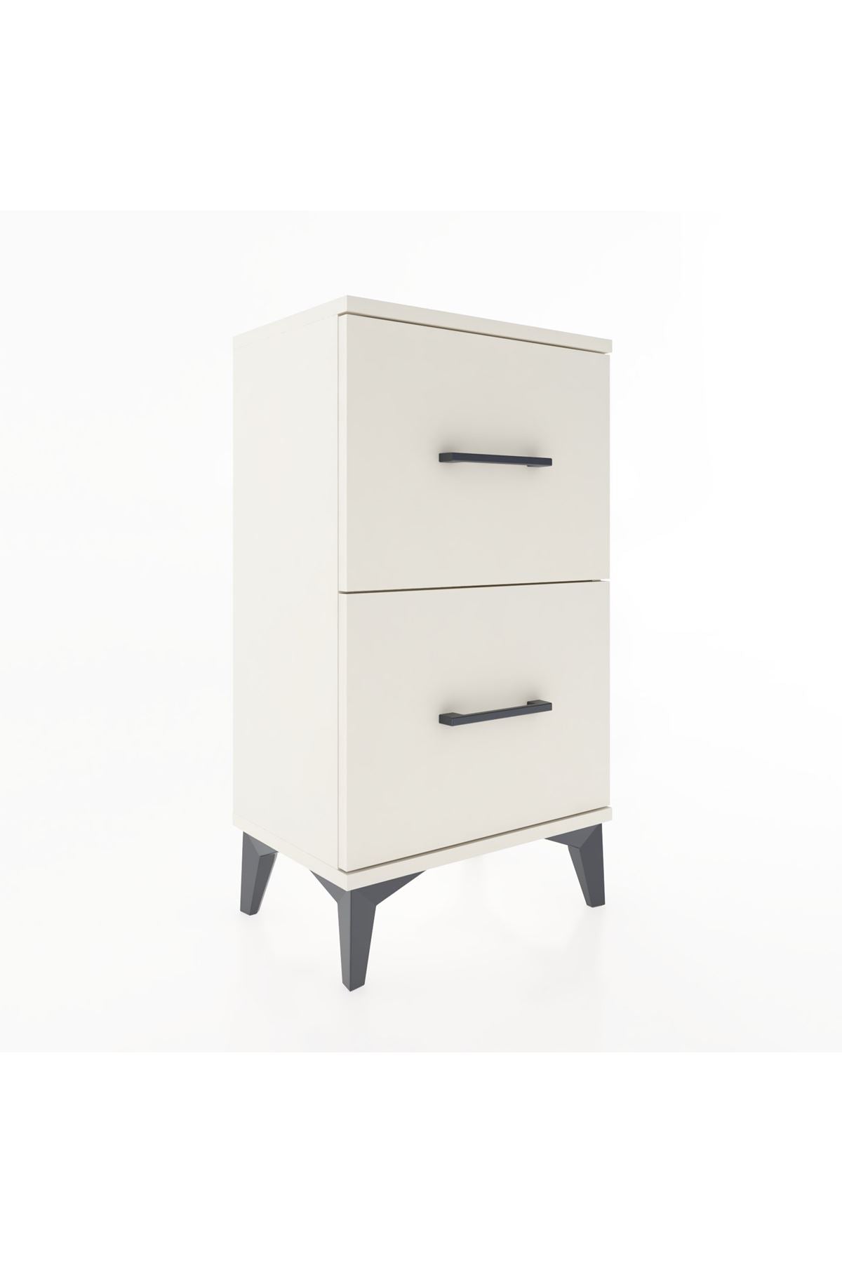 Arges Komodin Tek Raflı 2 Çekmeceli 44x30x80 - S08M018V1A
