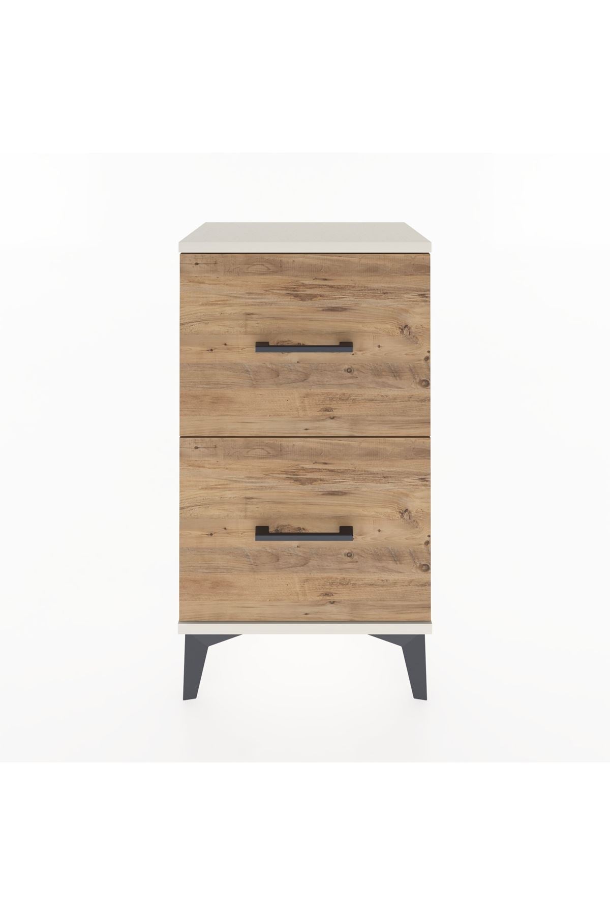 Arges Komodin Tek Raflı 2 Çekmeceli 44x30x80 - S08M018V3A