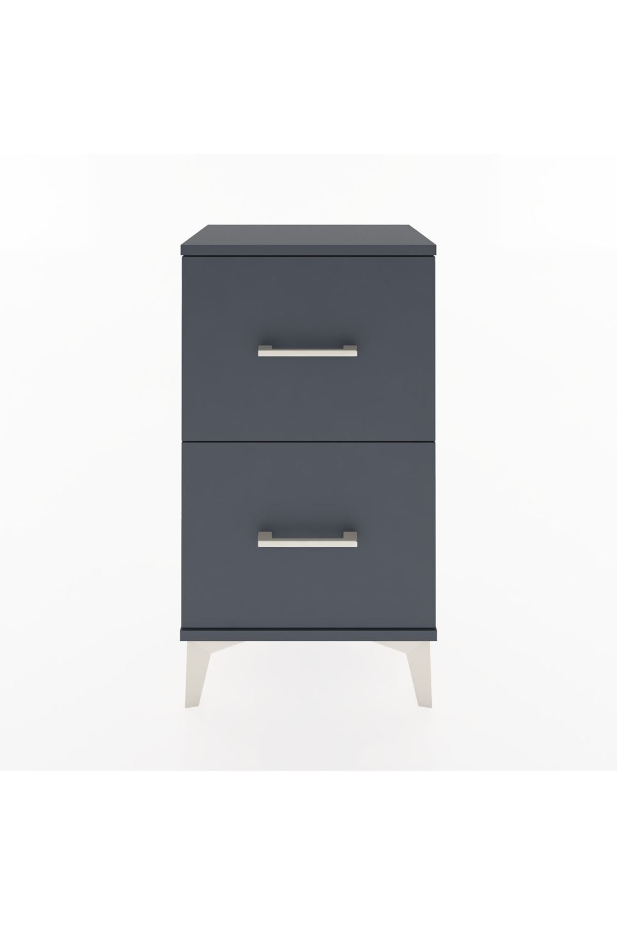 Arges Komodin Tek Raflı 2 Çekmeceli 44x30x80 - S08M018V5A