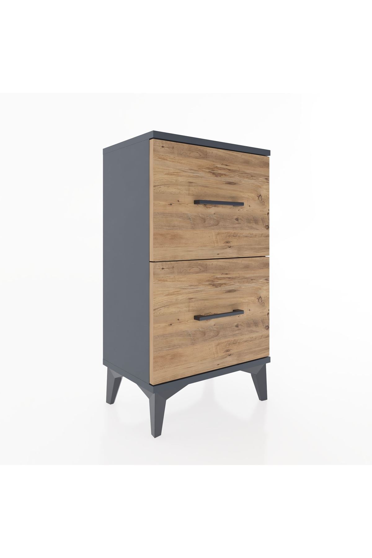 Arges Komodin Tek Raflı 2 Çekmeceli 44x30x80 - S08M018V6A