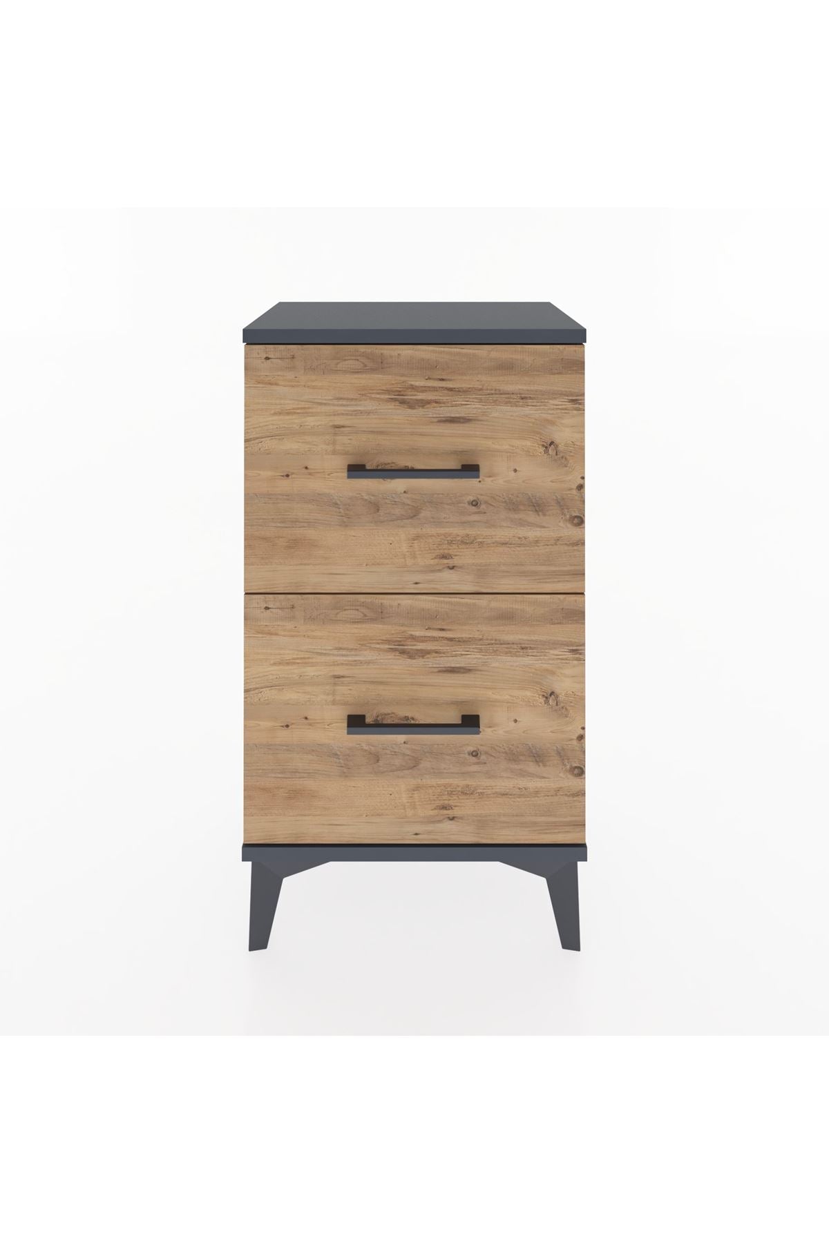 Arges Komodin Tek Raflı 2 Çekmeceli 44x30x80 - S08M018V6A