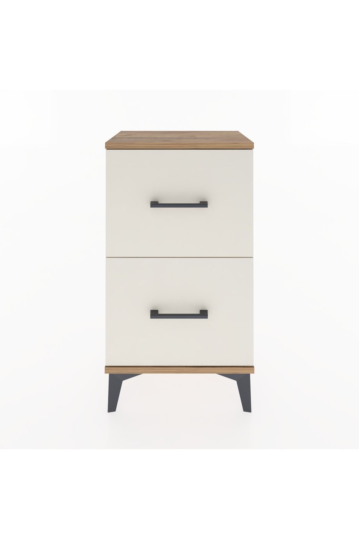 Arges Komodin Tek Raflı 2 Çekmeceli 44x30x80 - S08M018V7A