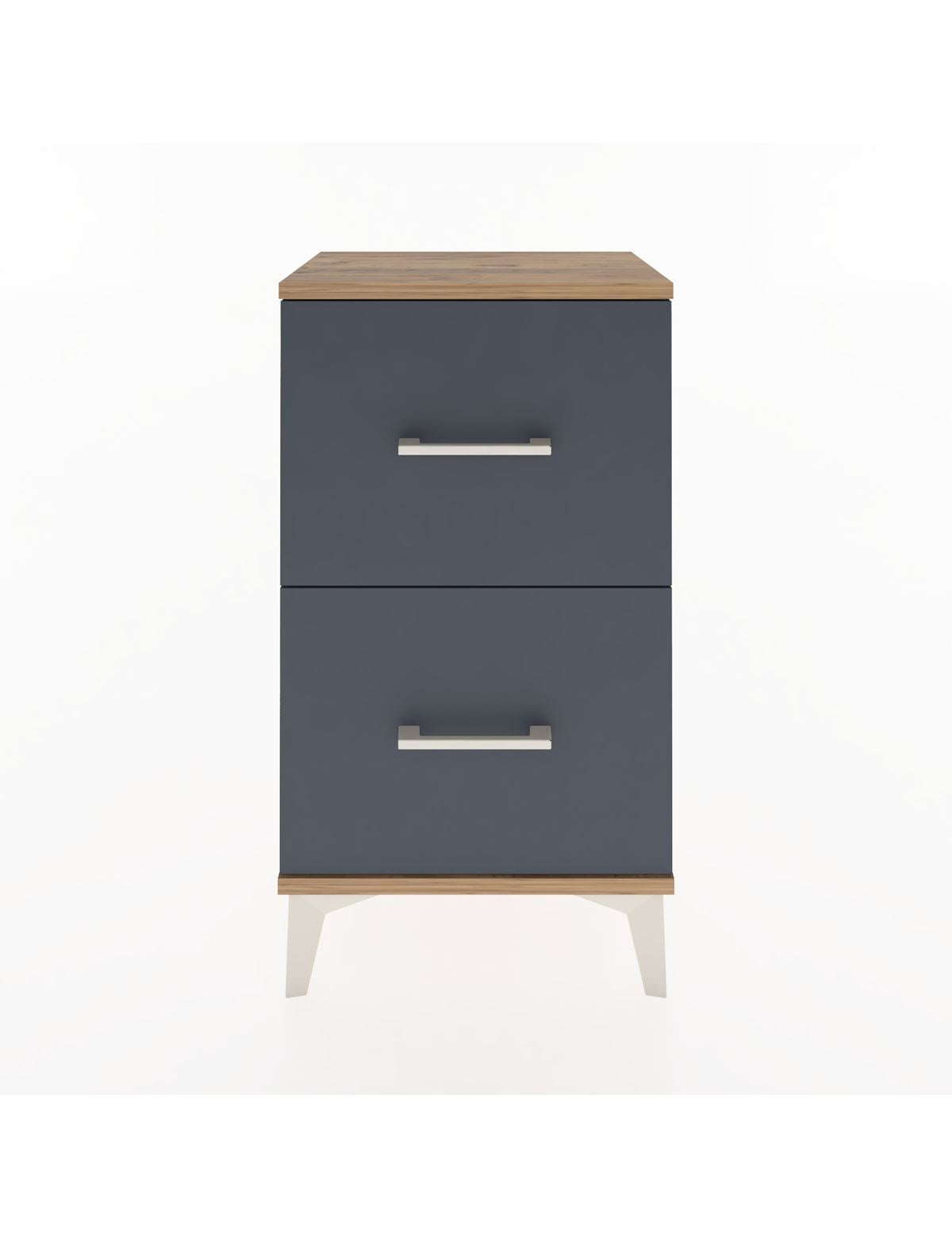 Arges Komodin Tek Raflı 2 Çekmeceli 44x30x80 - S08M018V8A