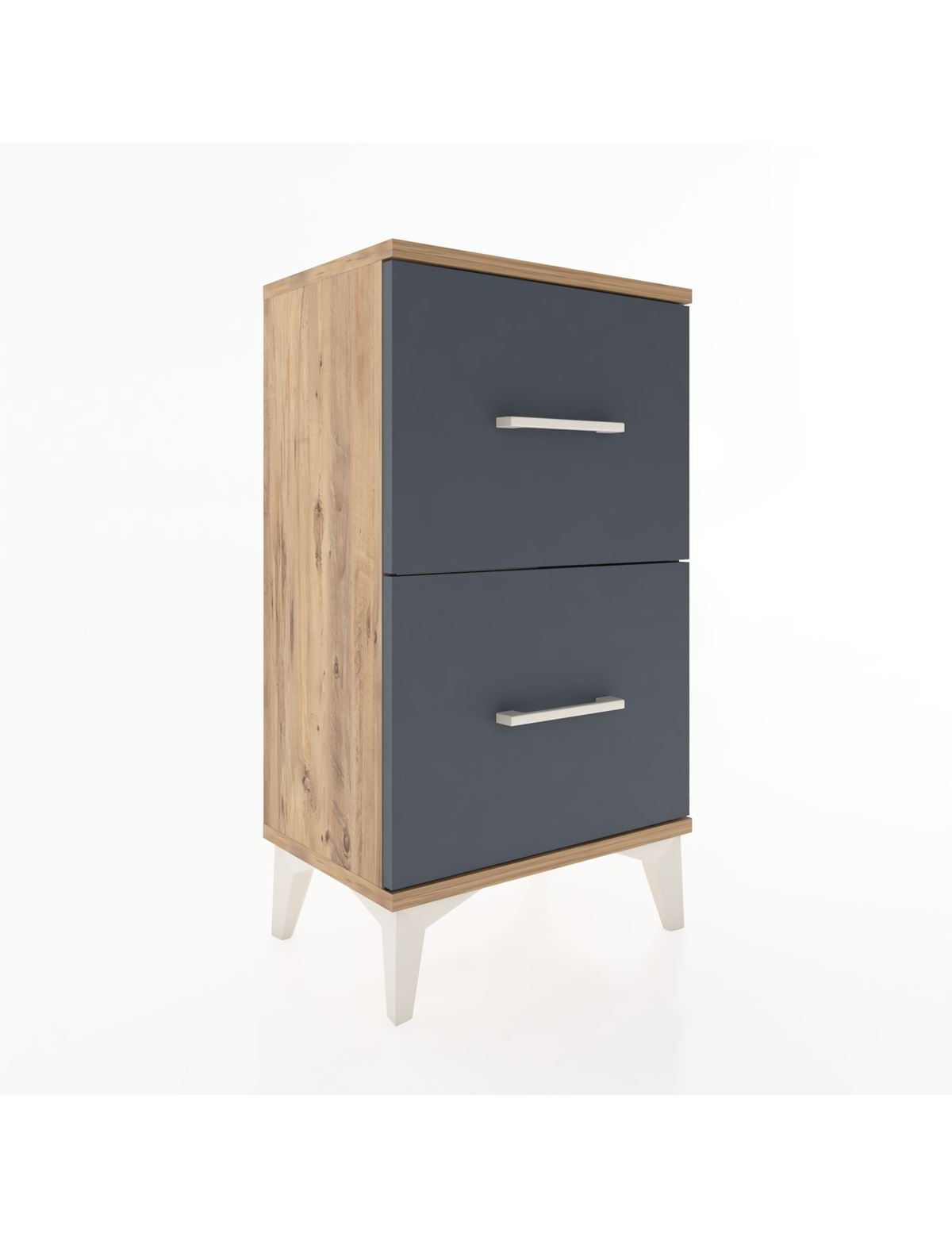 Arges Komodin Tek Raflı 2 Çekmeceli 44x30x80 - S08M018V8A