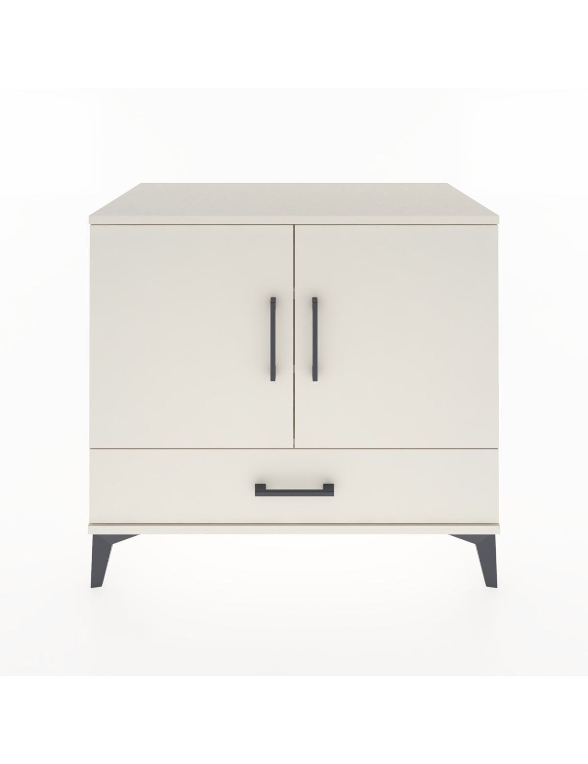 Hyperion Şifonyer 3 Raflı Tek Çekmeceli 2 Kapaklı 88x44x80 Aytaşı-Aytaşı