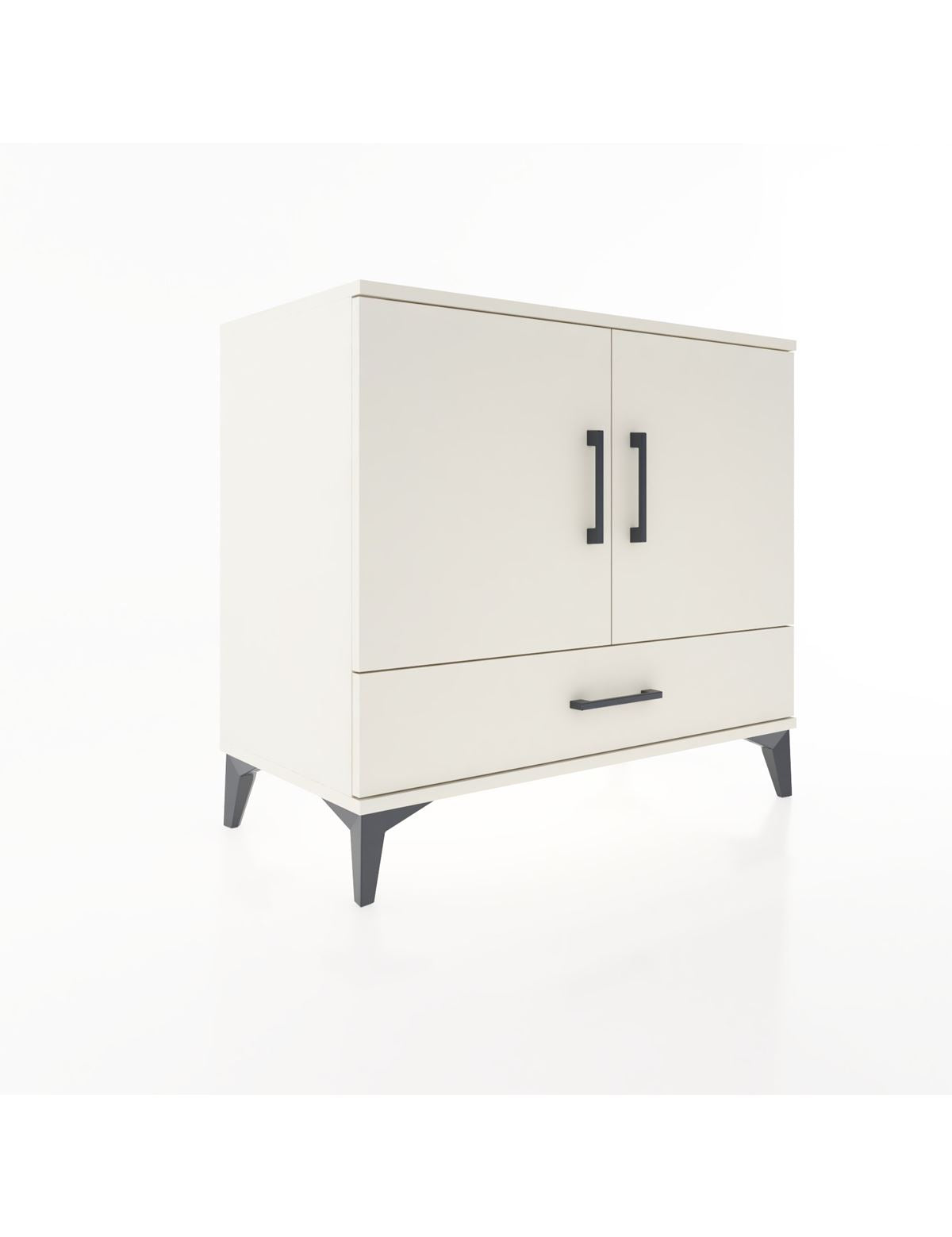 Hyperion Şifonyer 3 Raflı Tek Çekmeceli 2 Kapaklı 88x44x80 Aytaşı-Aytaşı