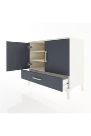 Hyperion Şifonyer 3 Raflı Tek Çekmeceli 2 Kapaklı 88x44x80 Aytaşı-Antrasit