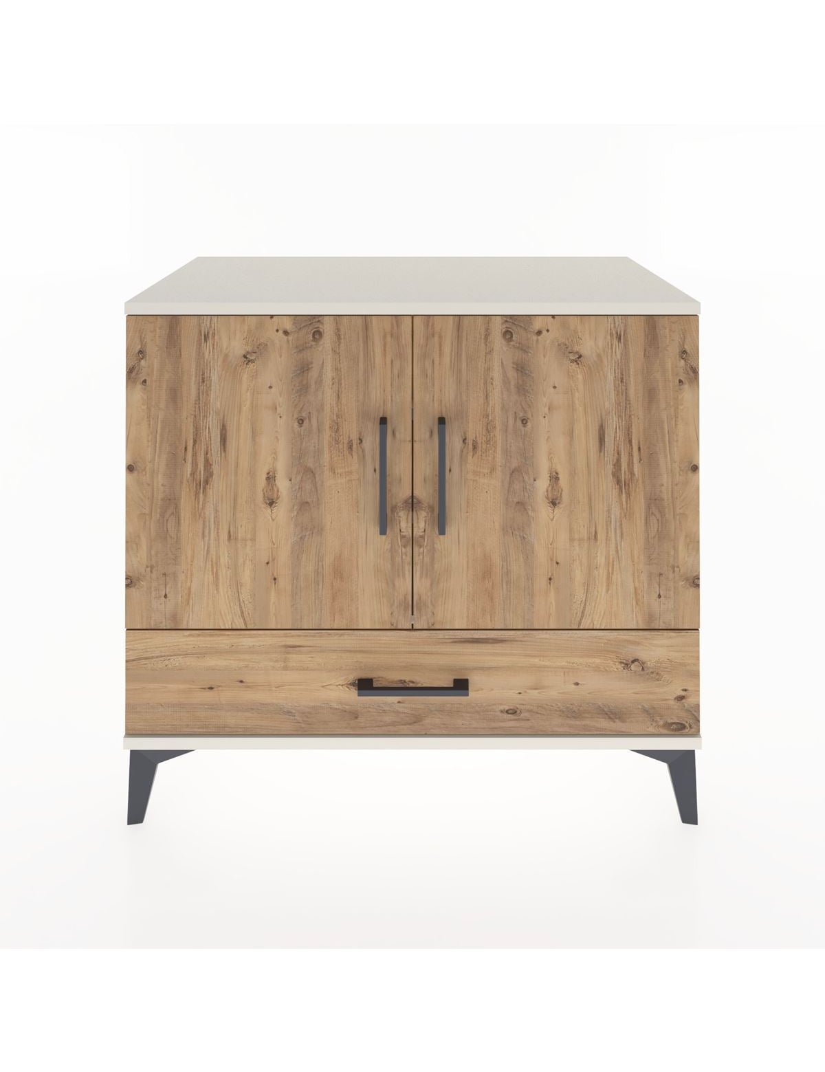 Hyperion Şifonyer 3 Raflı Tek Çekmeceli 2 Kapaklı 88x44x80 Aytaşı-Çam