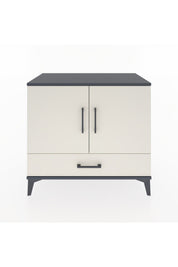 Hyperion Şifonyer 3 Raflı Tek Çekmeceli 2 Kapaklı 88x44x80 Antrasit-Aytaşı