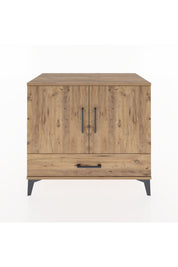 Hyperion Şifonyer 3 Raflı Tek Çekmeceli 2 Kapaklı 88x44x80 Çam-Çam