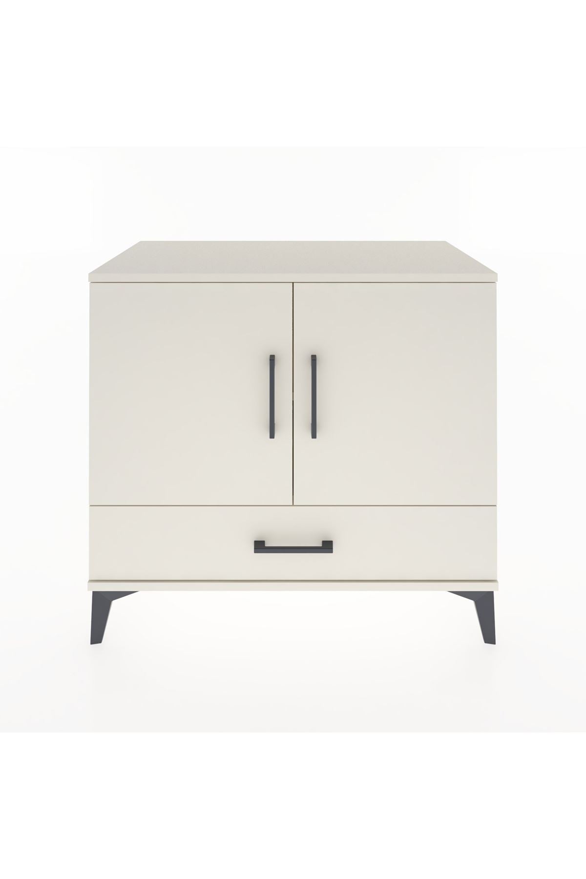 Hyperion Şifonyer 2 Raflı Tek Çekmeceli 2 Kapaklı 88x44x80 Aytaşı-Aytaşı