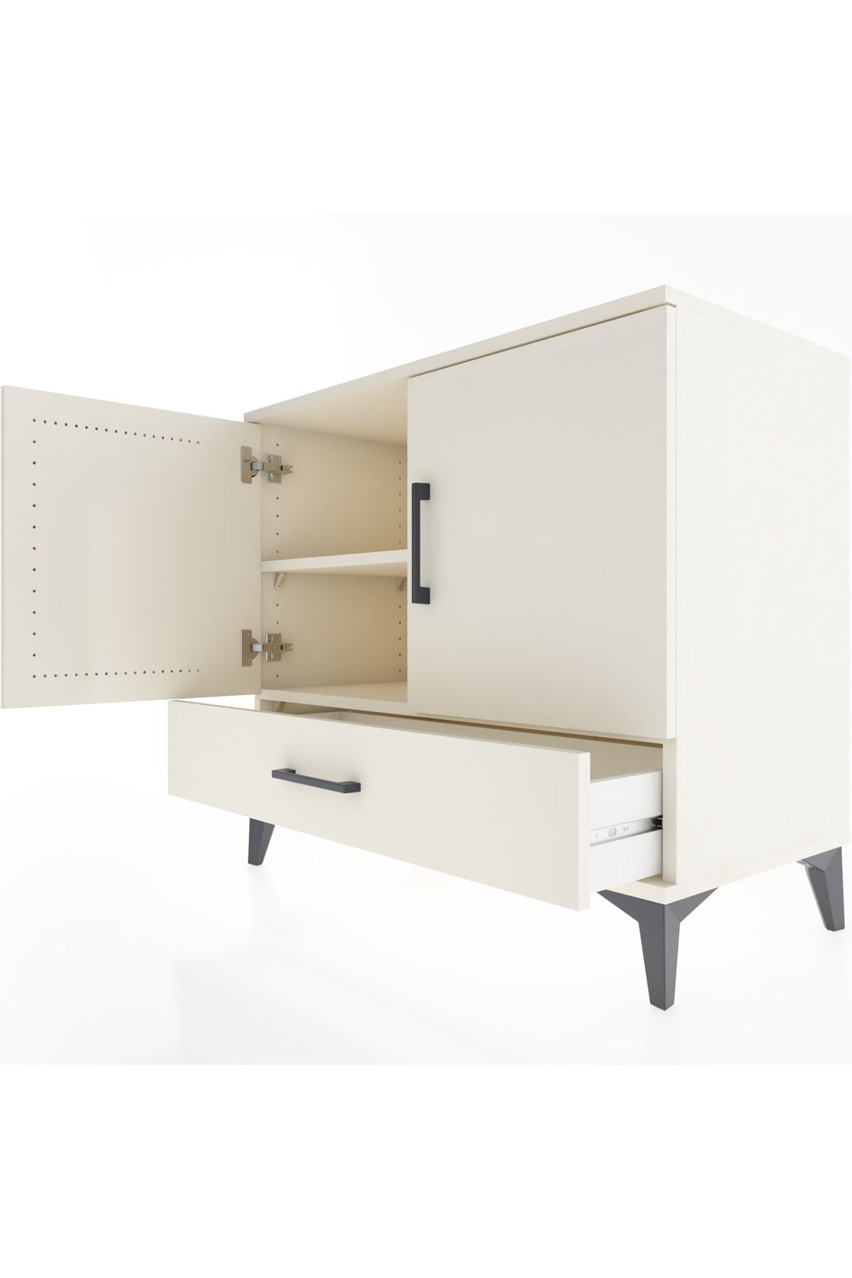 Hyperion Şifonyer 2 Raflı Tek Çekmeceli 2 Kapaklı 88x44x80 Aytaşı-Aytaşı