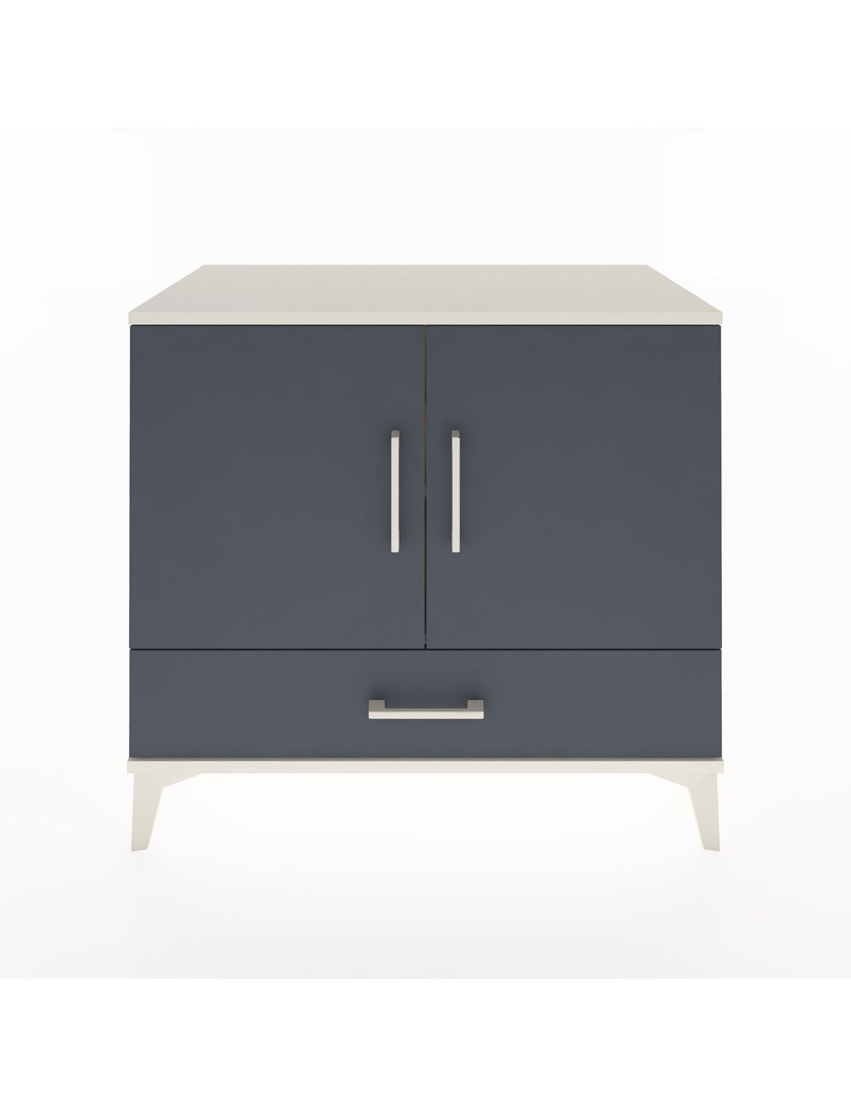 Hyperion Şifonyer 2 Raflı Tek Çekmeceli 2 Kapaklı 88x44x80 Aytaşı-Antrasit