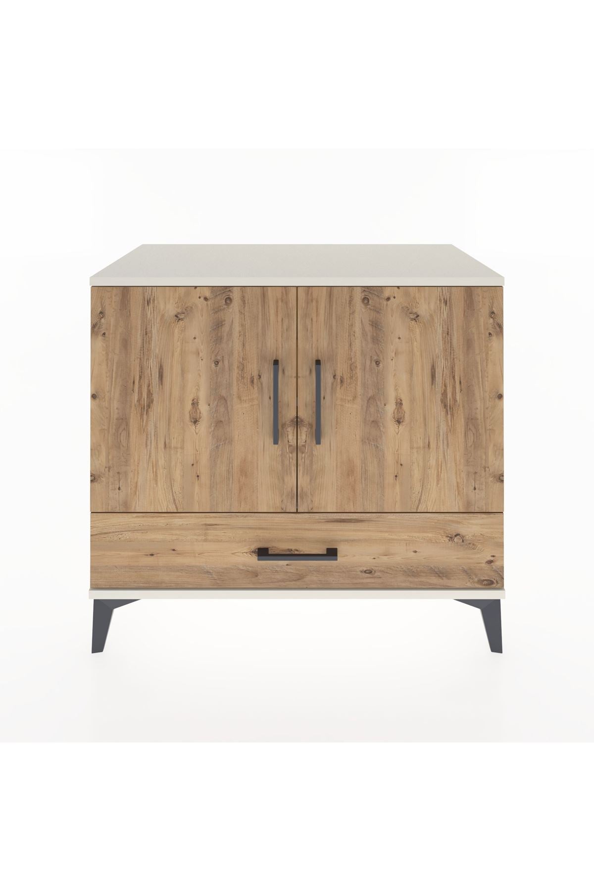 Hyperion Şifonyer 2 Raflı Tek Çekmeceli 2 Kapaklı 88x44x80 Aytaşı-Çam