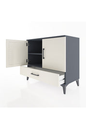 Hyperion Şifonyer 2 Raflı Tek Çekmeceli 2 Kapaklı 88x44x80 Antrasit-Aytaşı