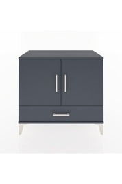 Hyperion Şifonyer 2 Raflı Tek Çekmeceli 2 Kapaklı 88x44x80 Antrasit-Antrasit