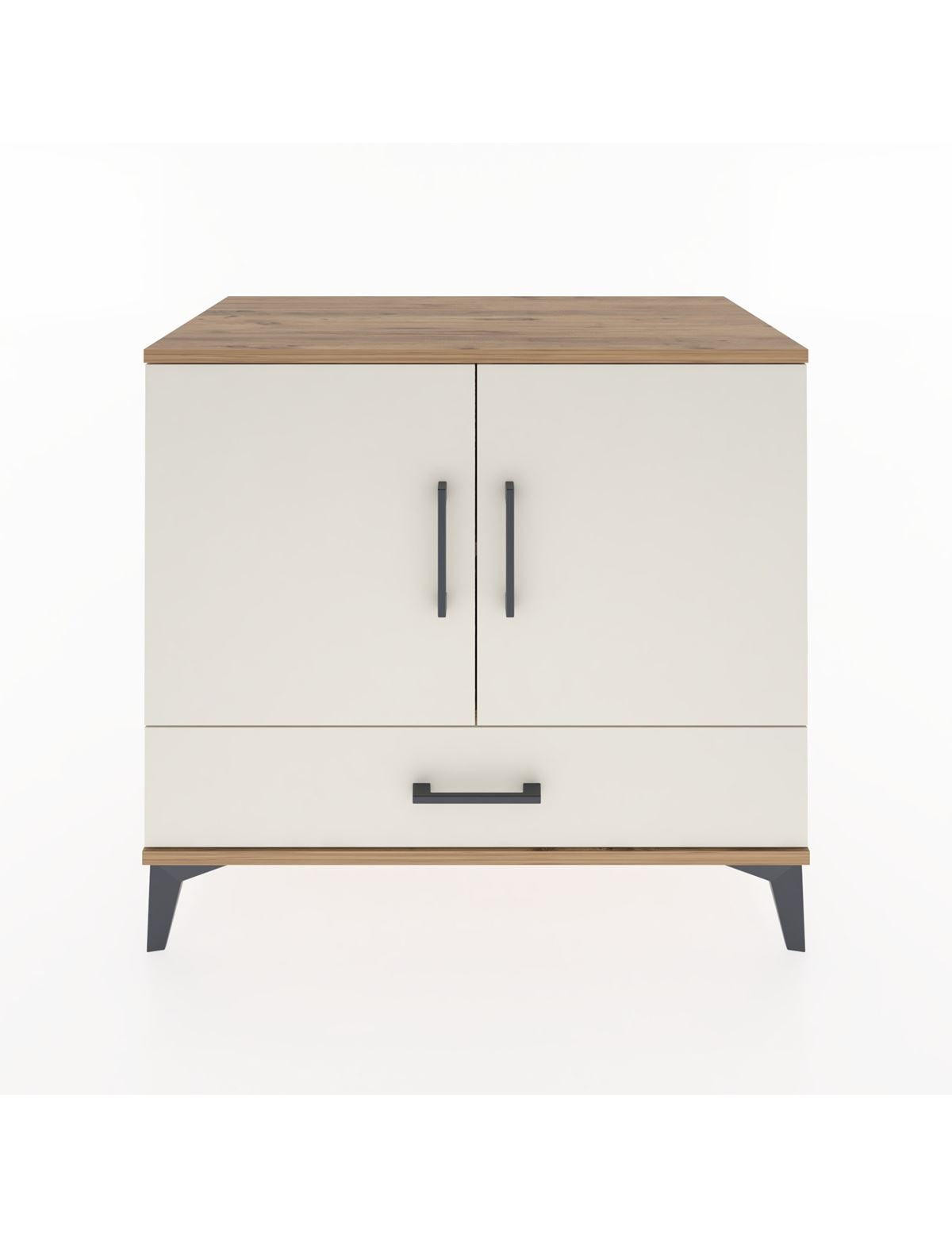 Hyperion Şifonyer 2 Raflı Tek Çekmeceli 2 Kapaklı 88x44x80 Çam-Aytaşı