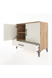 Hyperion Şifonyer 2 Raflı Tek Çekmeceli 2 Kapaklı 88x44x80 Çam-Aytaşı