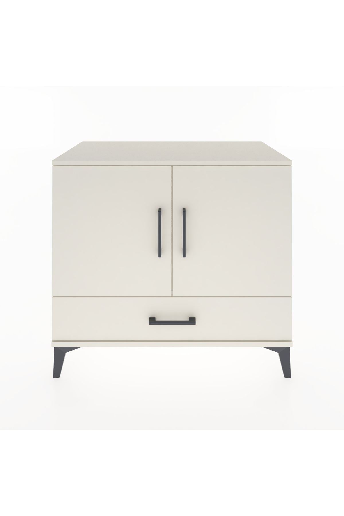 Hyperion Şifonyer Tek Raflı Tek Çekmeceli 2 Kapaklı 88x44x80 Aytaşı-Aytaşı