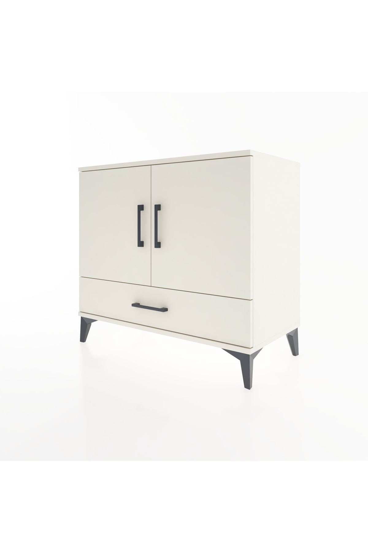 Hyperion Şifonyer Tek Raflı Tek Çekmeceli 2 Kapaklı 88x44x80 Aytaşı-Aytaşı