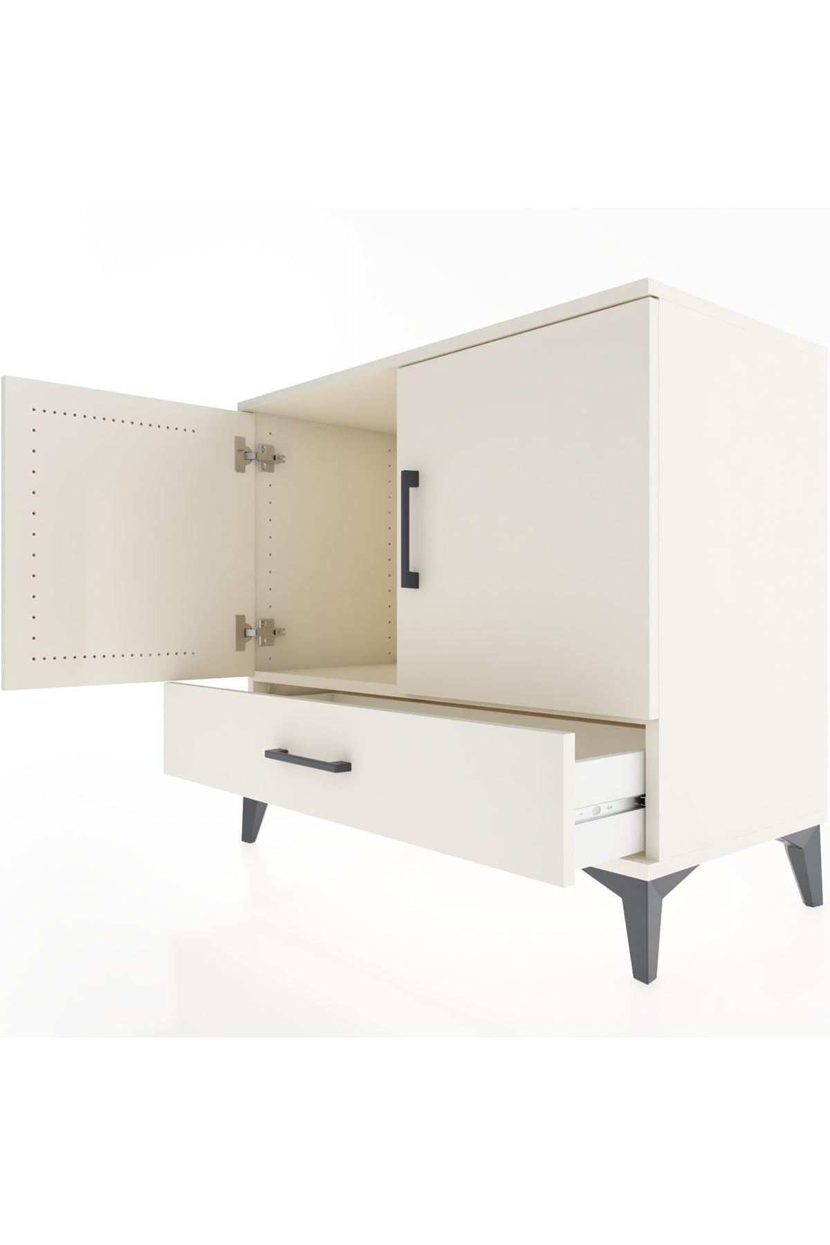 Hyperion Şifonyer Tek Raflı Tek Çekmeceli 2 Kapaklı 88x44x80 Aytaşı-Aytaşı