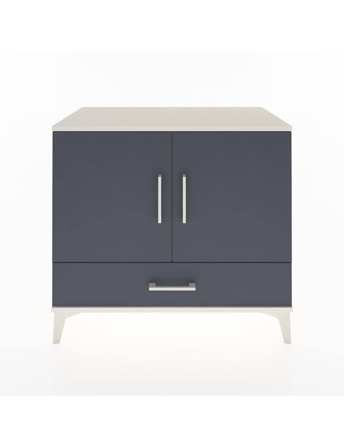 Hyperion Şifonyer Tek Raflı Tek Çekmeceli 2 Kapaklı 88x44x80 Aytaşı-Antrasit