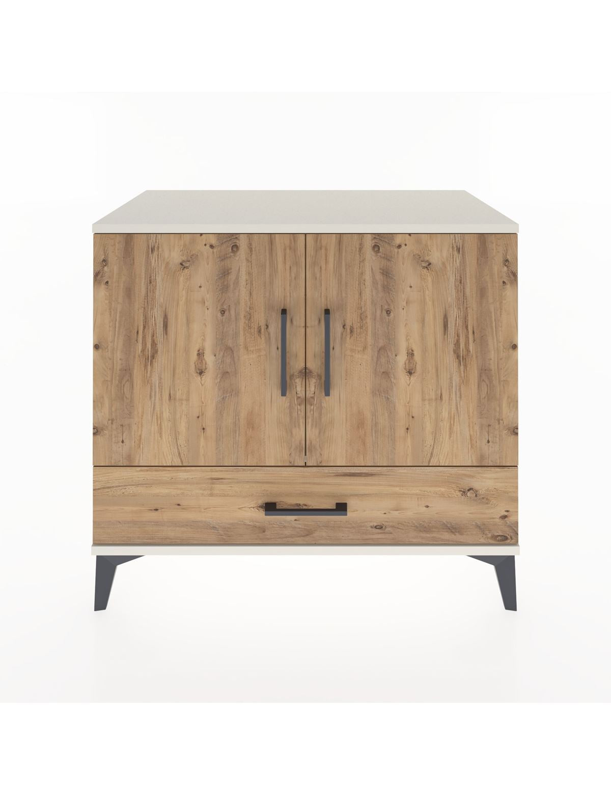 Hyperion Şifonyer Tek Raflı Tek Çekmeceli 2 Kapaklı 88x44x80 Aytaşı-Çam