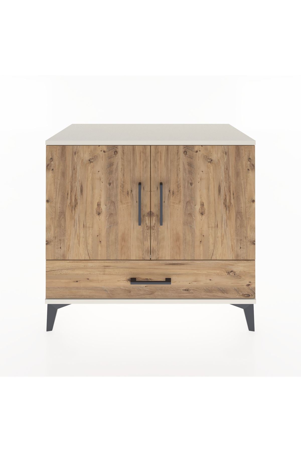 Hyperion Şifonyer Tek Raflı Tek Çekmeceli 2 Kapaklı 88x44x80 Aytaşı-Çam