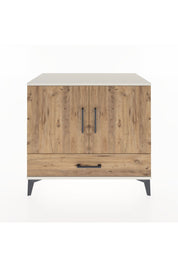 Hyperion Şifonyer Tek Raflı Tek Çekmeceli 2 Kapaklı 88x44x80 Aytaşı-Çam