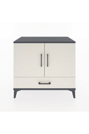 Hyperion Şifonyer Tek Raflı Tek Çekmeceli 2 Kapaklı 88x44x80 Antrasit-Aytaşı