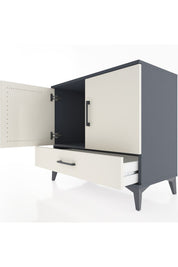 Hyperion Şifonyer Tek Raflı Tek Çekmeceli 2 Kapaklı 88x44x80 Antrasit-Aytaşı