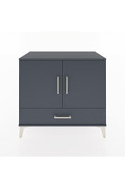 Hyperion Şifonyer Tek Raflı Tek Çekmeceli 2 Kapaklı 88x44x80 Antrasit-Antrasit