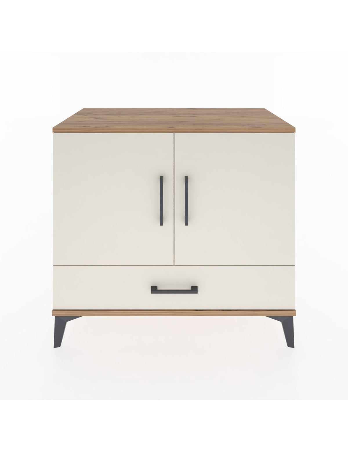 Hyperion Şifonyer Tek Raflı Tek Çekmeceli 2 Kapaklı 88x44x80 Çam-Aytaşı