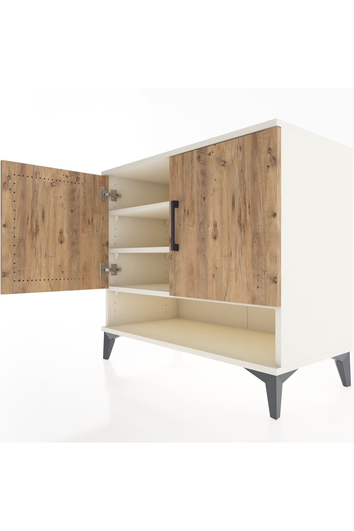 Hyperion Şifonyer 3 Raflı 2 Kapaklı 88x44x80 Aytaşı-Çam