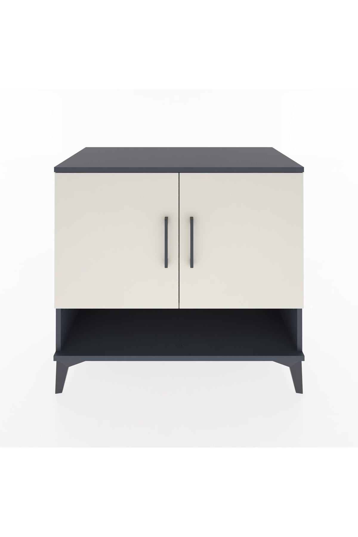 Hyperion Şifonyer 3 Raflı 2 Kapaklı 88x44x80 Antrasit-Aytaşı