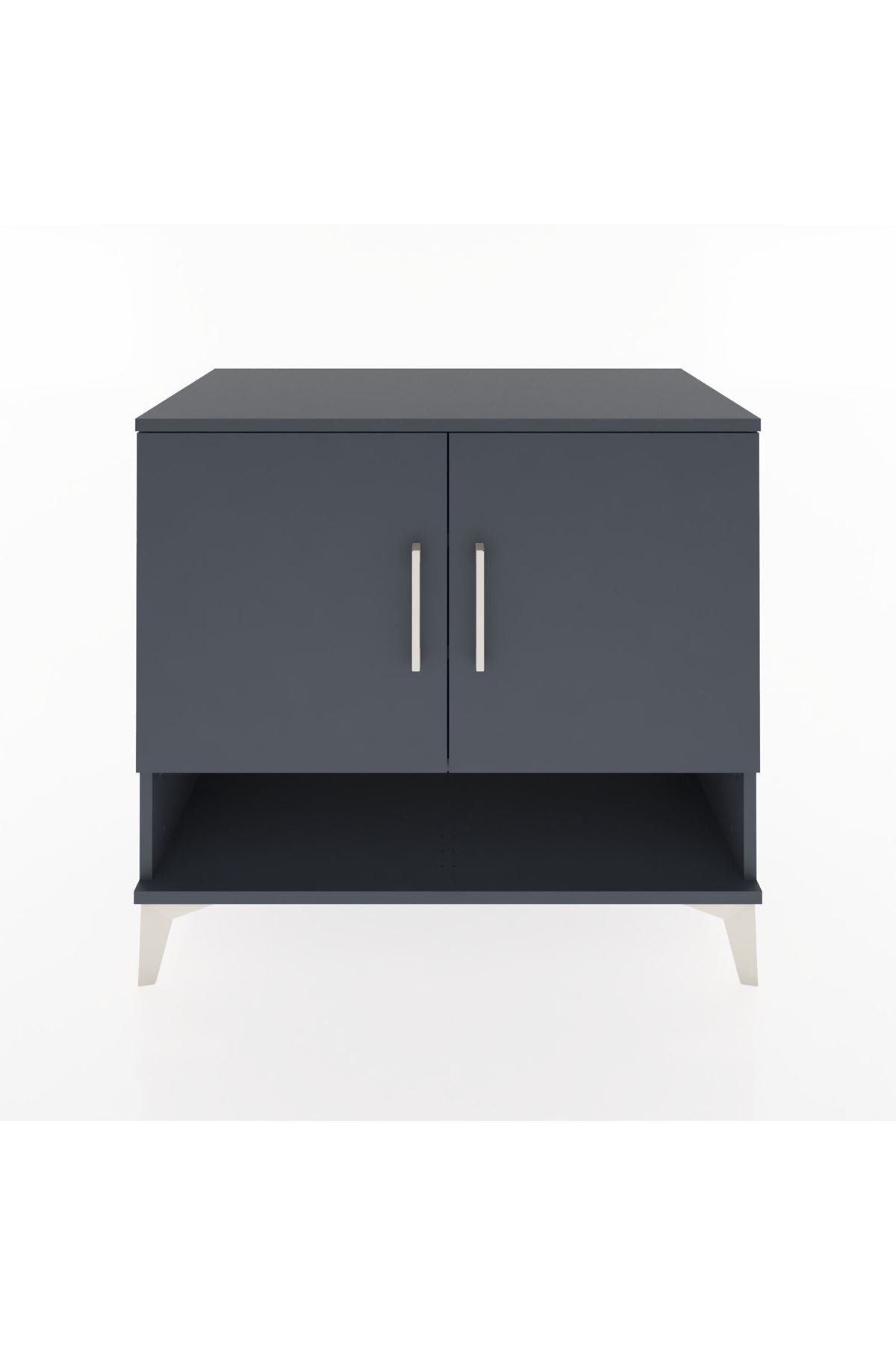 Hyperion Şifonyer 3 Raflı 2 Kapaklı 88x44x80 Antrasit-Antrasit