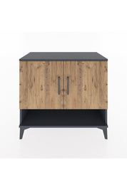 Hyperion Şifonyer 3 Raflı 2 Kapaklı 88x44x80 Antrasit-Çam