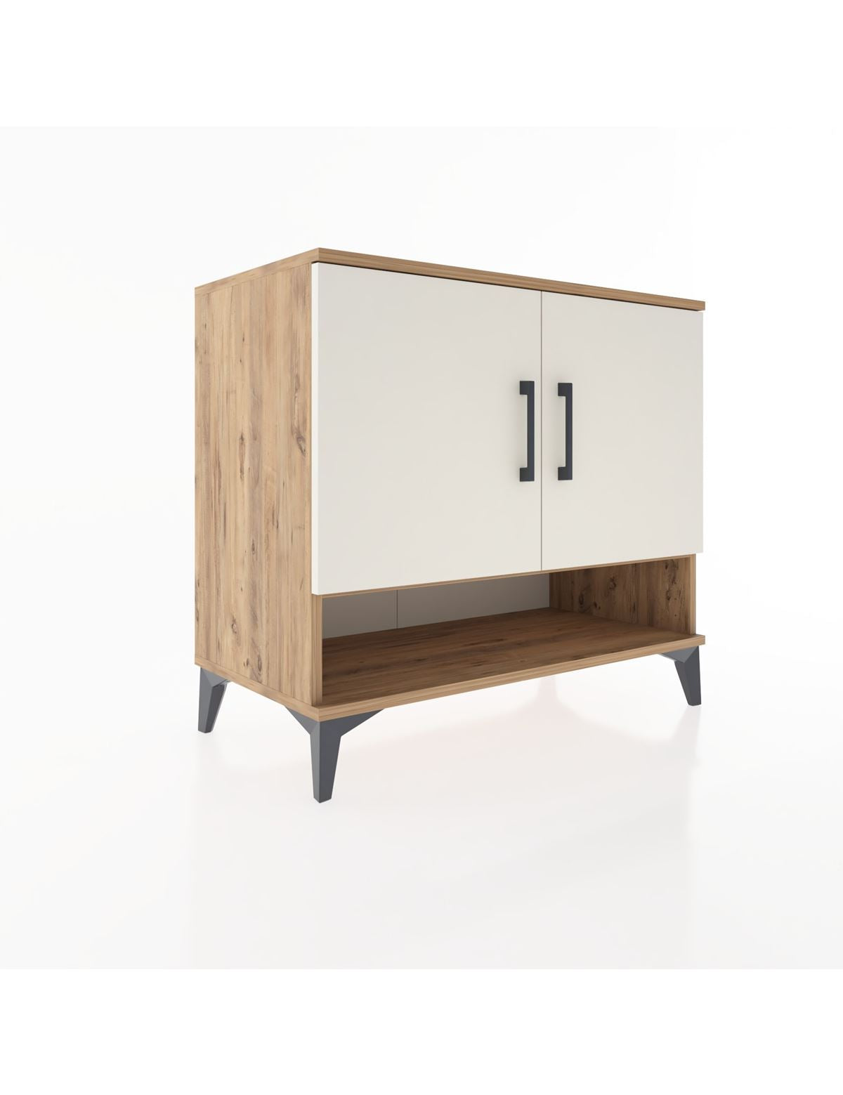 Hyperion Şifonyer 3 Raflı 2 Kapaklı 88x44x80 Çam-Aytaşı