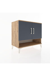 Hyperion Şifonyer 3 Raflı 2 Kapaklı 88x44x80 Çam-Antrasit