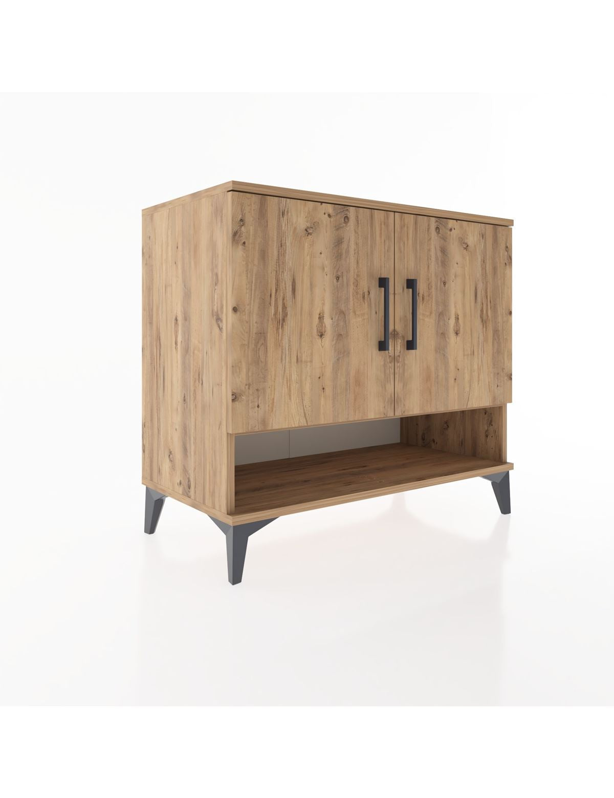 Hyperion Şifonyer 3 Raflı 2 Kapaklı 88x44x80 Çam-Çam