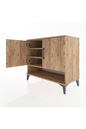 Hyperion Şifonyer 3 Raflı 2 Kapaklı 88x44x80 Çam-Çam