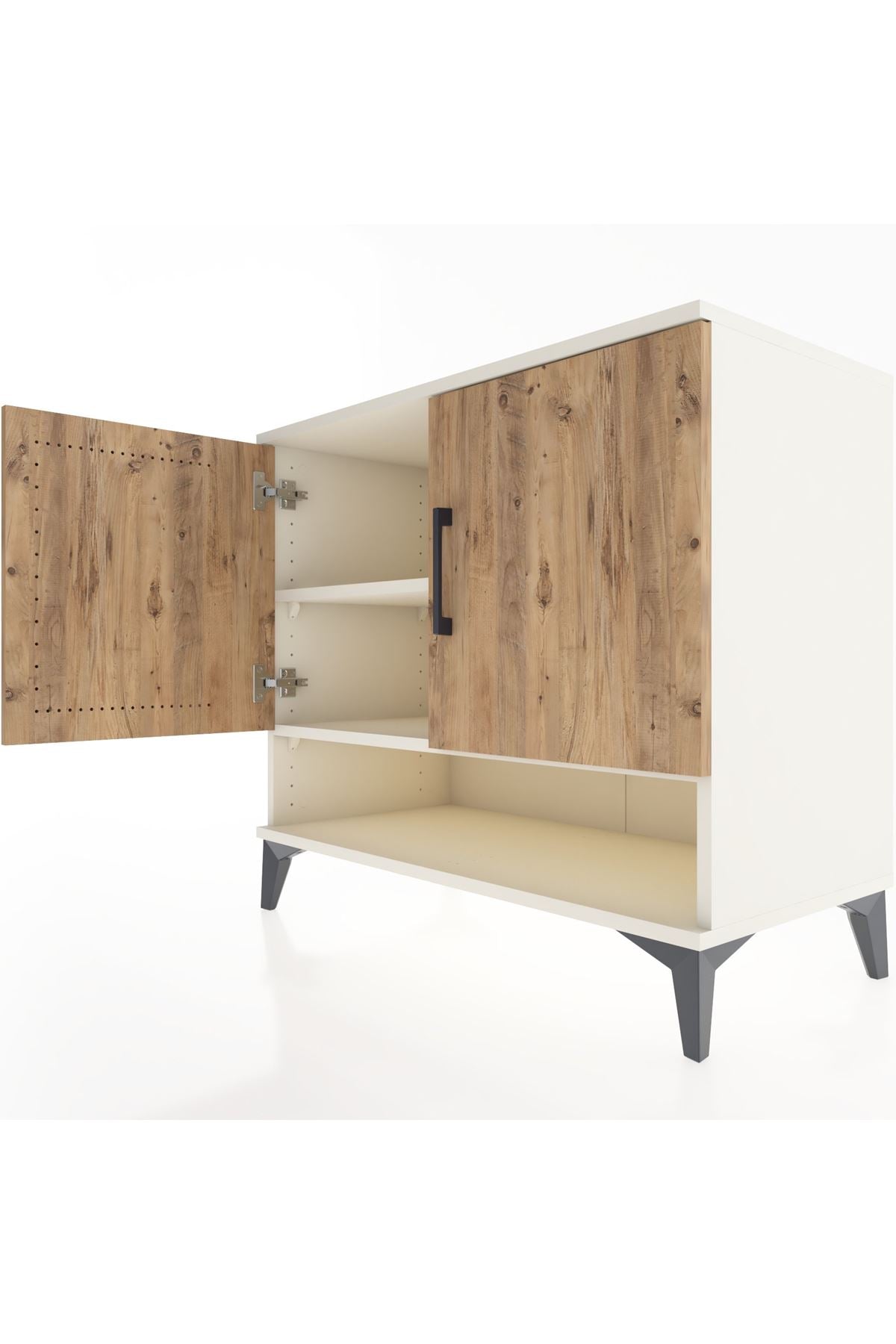 Hyperion Şifonyer 2 Raflı 2 Kapaklı 88x44x80 Aytaşı-Çam