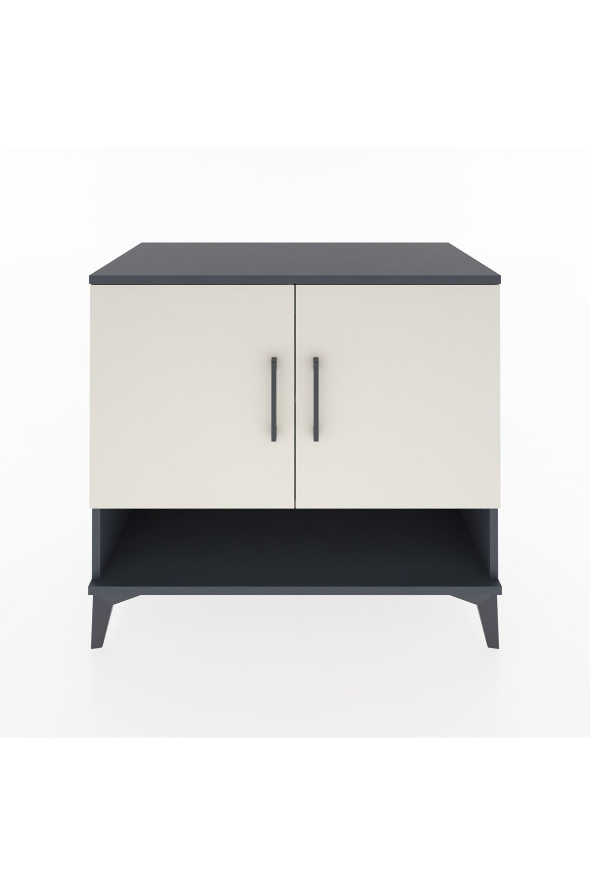 Hyperion Şifonyer 2 Raflı 2 Kapaklı 88x44x80 Antrasit-Aytaşı