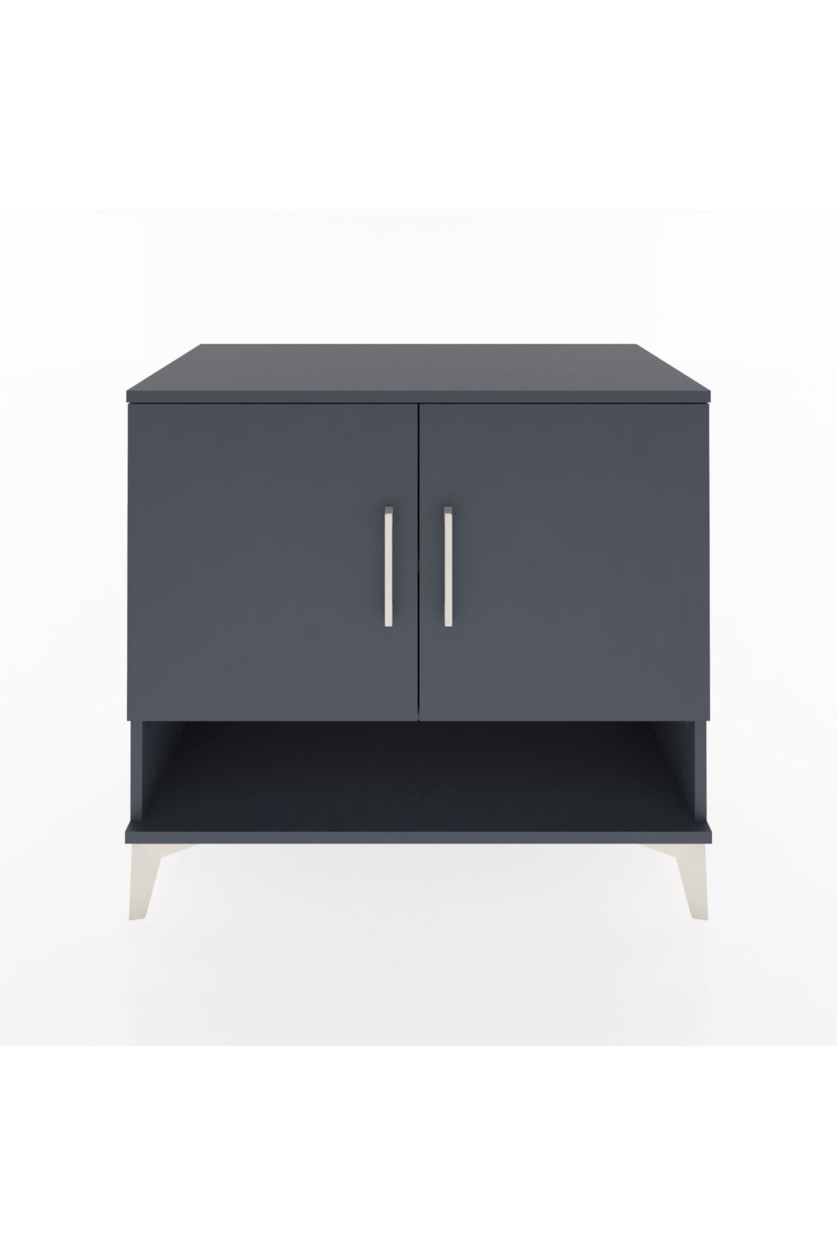 Hyperion Şifonyer 2 Raflı 2 Kapaklı 88x44x80 Antrasit-Antrasit