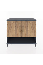 Hyperion Şifonyer 2 Raflı 2 Kapaklı 88x44x80 Antrasit-Çam